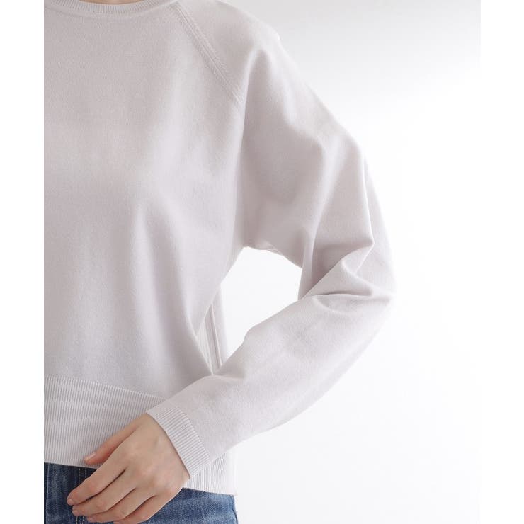 【洗える/毛玉軽減】天竺ラグランスリーブプルオーバー | grove | 詳細画像35 