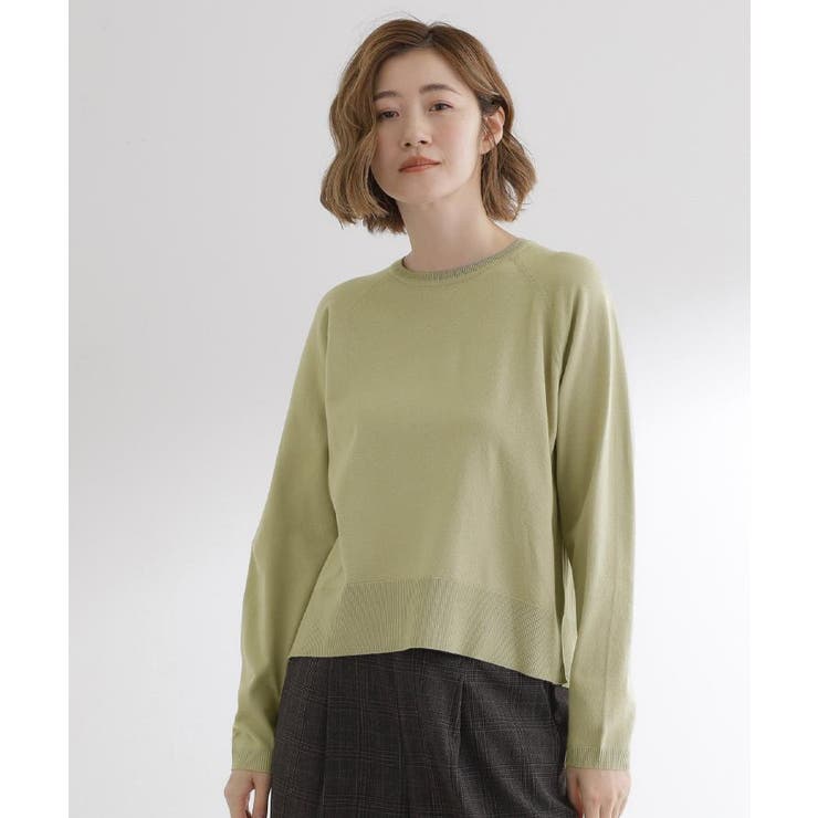 【洗える/毛玉軽減】天竺ラグランスリーブプルオーバー | grove | 詳細画像22 
