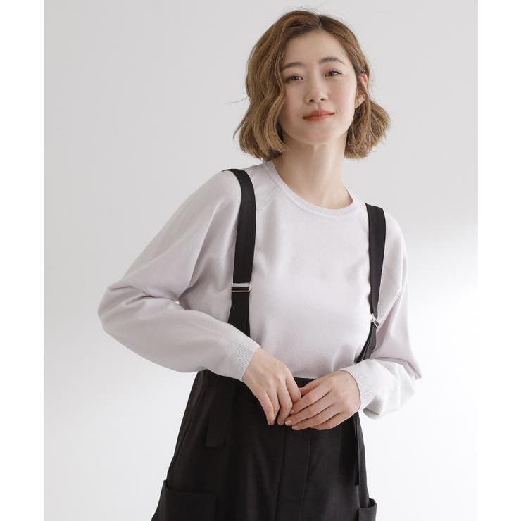 【洗える/毛玉軽減】天竺ラグランスリーブプルオーバー | grove | 詳細画像7 