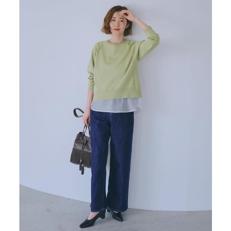 【洗える/毛玉軽減】天竺ラグランスリーブプルオーバー | grove | 詳細画像21 