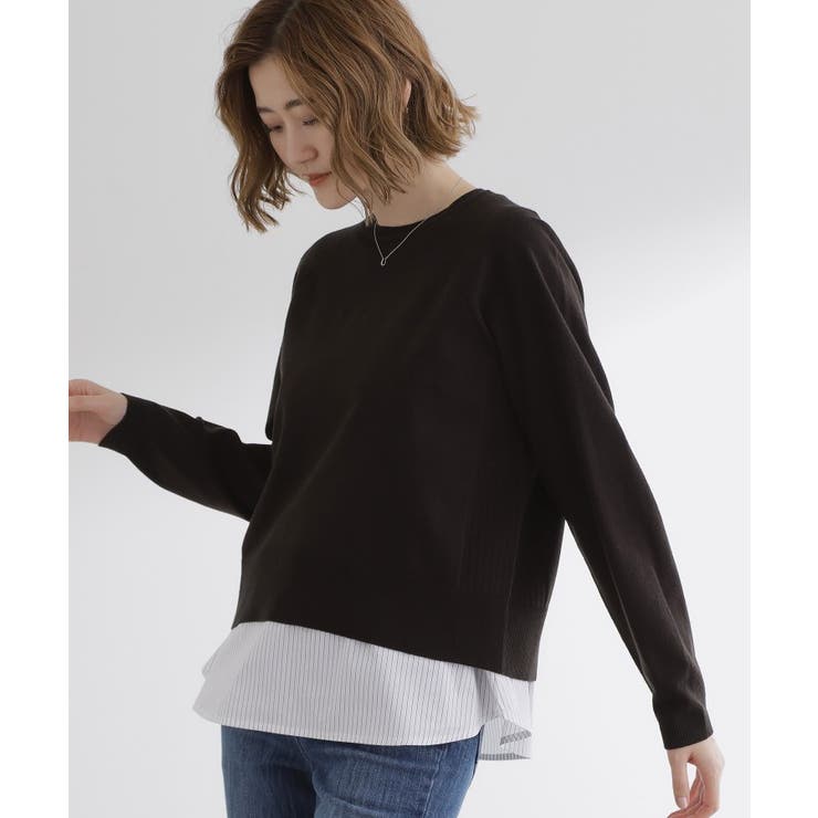 ブラック(819) | 【洗える/毛玉軽減】天竺ラグランスリーブプルオーバー | grove