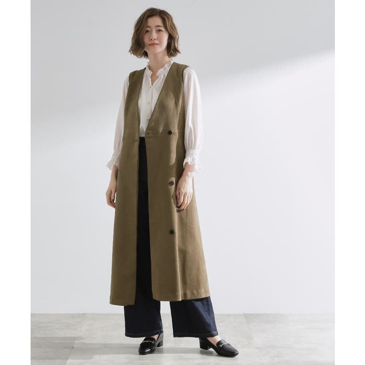 【2WAY】スウェード調ジレワンピース | grove | 詳細画像11 