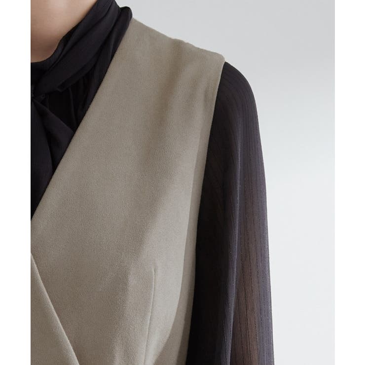 【2WAY】スウェード調ジレワンピース | grove | 詳細画像24 