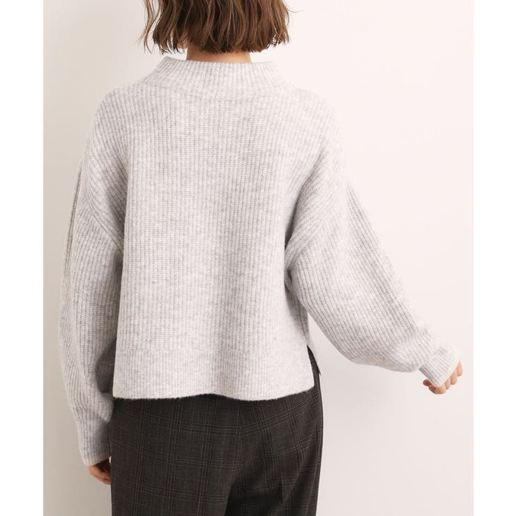 【洗える】ふんわりウール混ボトルネックニット | grove | 詳細画像26 