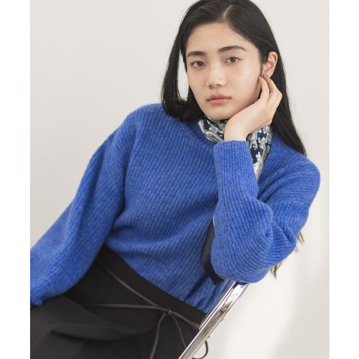 【洗える】ふんわりウール混ボトルネックニット | grove | 詳細画像18 