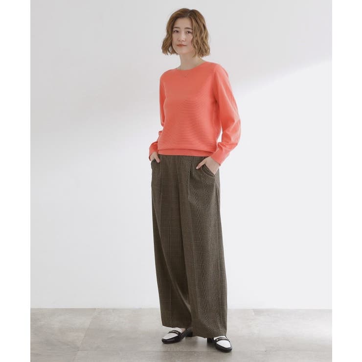 【洗える】毎日履きたいチェックワイドパンツ | grove | 詳細画像2 