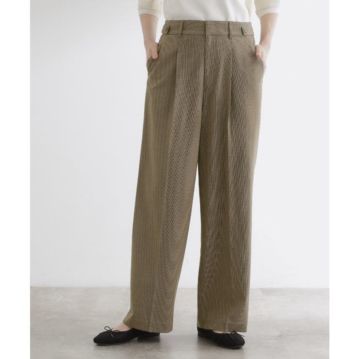 【洗える】毎日履きたいチェックワイドパンツ | grove | 詳細画像5 