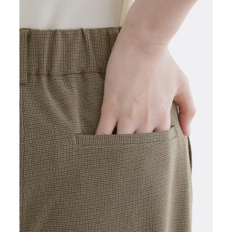 【洗える】毎日履きたいチェックワイドパンツ | grove | 詳細画像15 