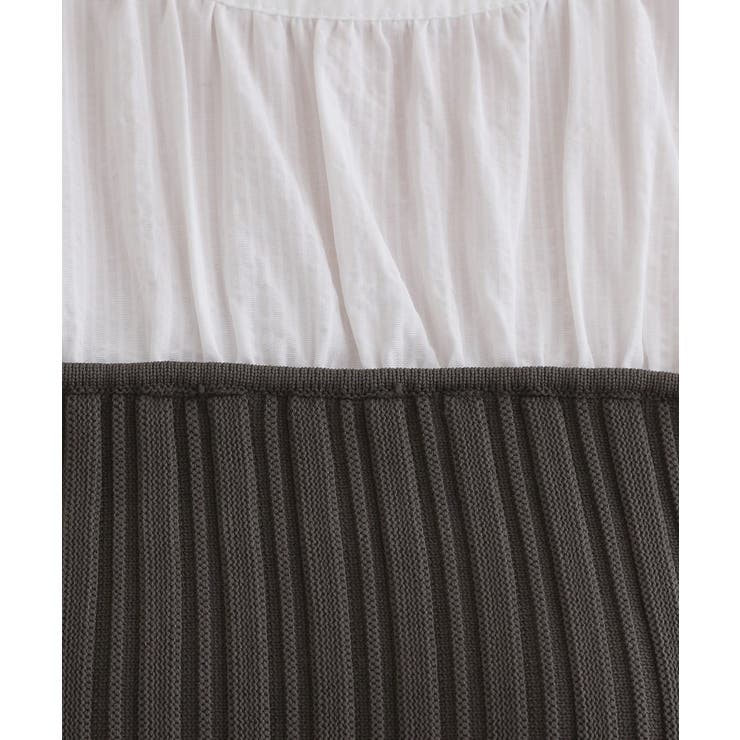 一枚でトレンド完成！体型カバーも叶うニットビスチェドッキングブラウス | grove | 詳細画像8 