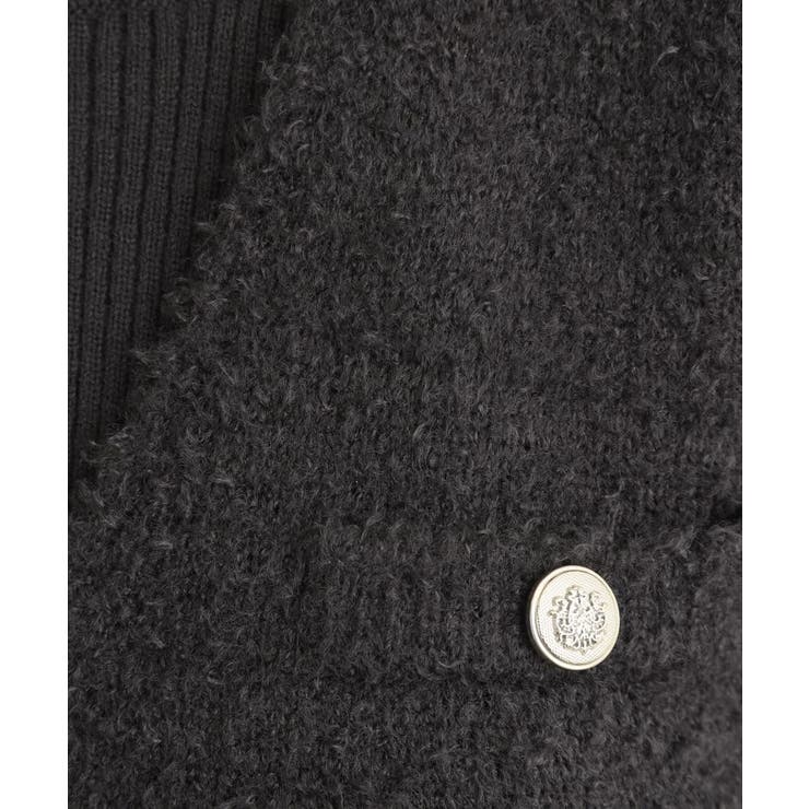 【2点SET/体型カバー】一枚で決まる、ペプラムベスト×ニットワンピース | grove | 詳細画像10 