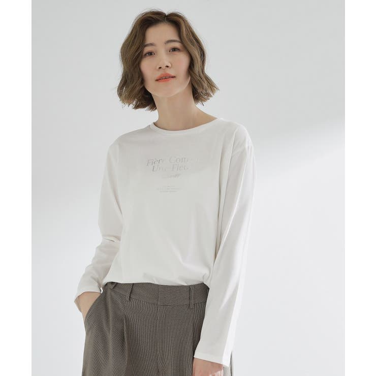 オフホワイト(103) | 【UVカット】ロゴアソートベーシックロンT | grove