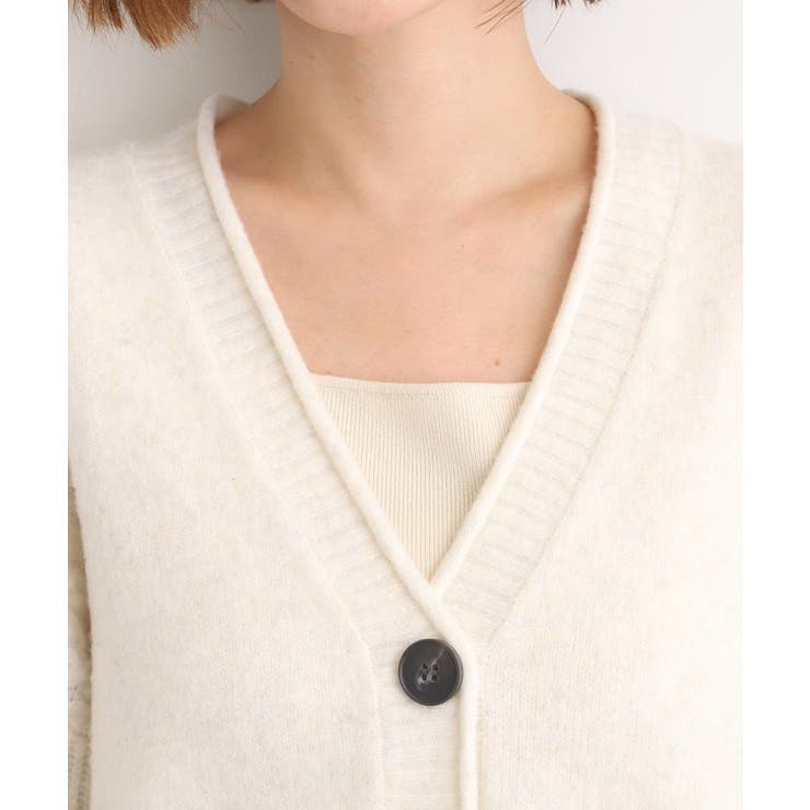 ケーブルアクセント Vネックカーディガン | grove | 詳細画像18 