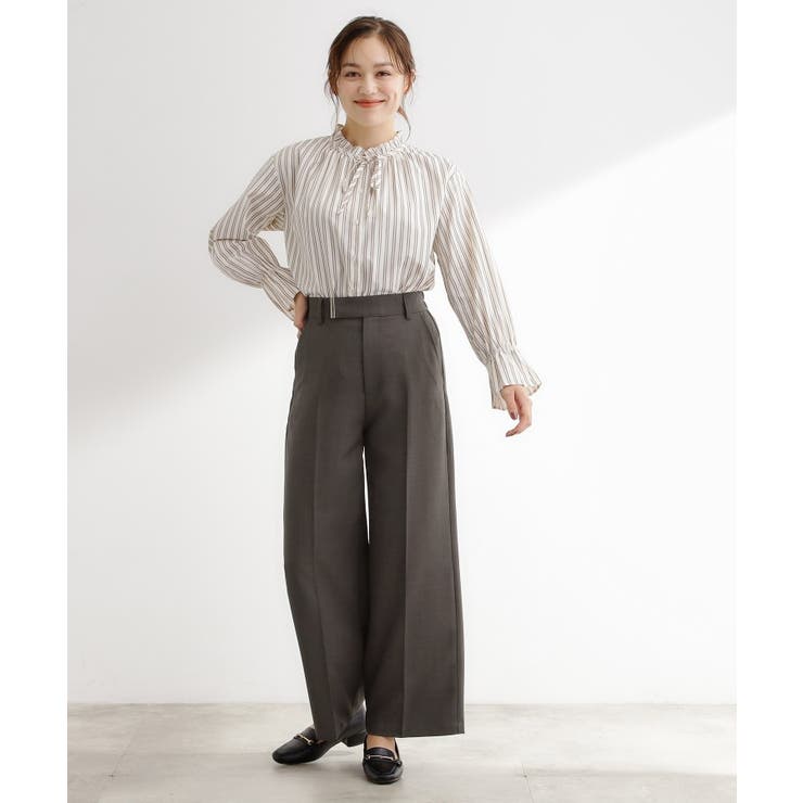 【カセット服】洗えるストレートワイドパンツ | grove | 詳細画像5 