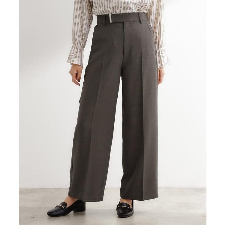 【カセット服】洗えるストレートワイドパンツ | grove | 詳細画像3 