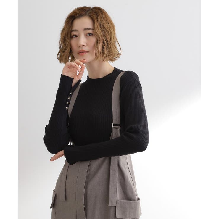 【吸湿発熱／帯電防止】ハイネックリブプルオーバー | grove | 詳細画像2 