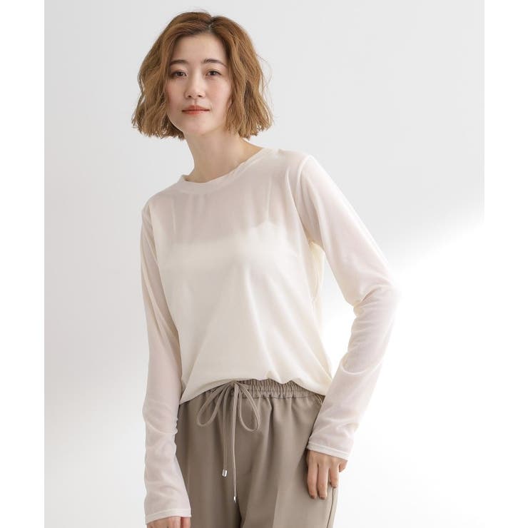 オフホワイト(003) | シアーカットベロアロンT | grove