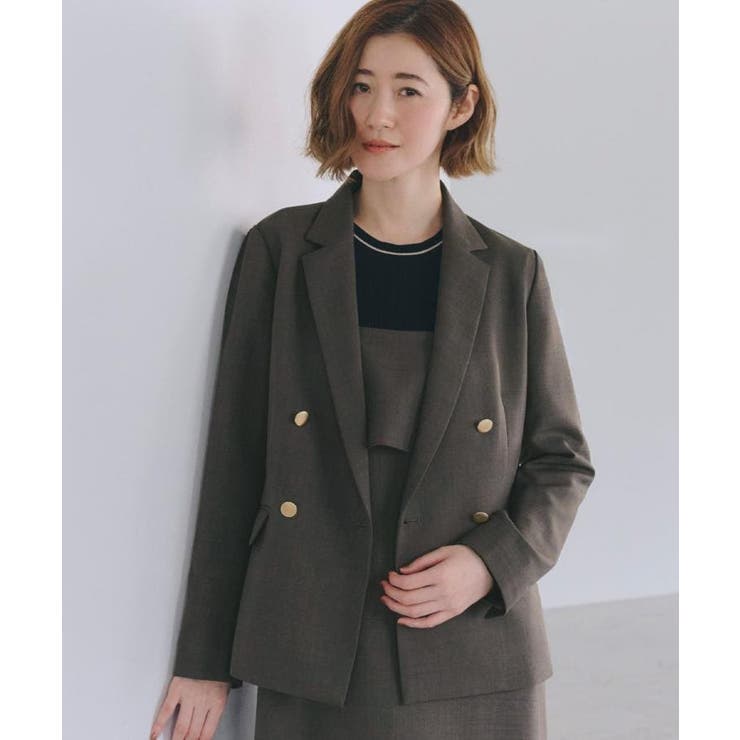 ブラウン(044) | 【カセット服】ダブルブレストテーラードジャケット | grove