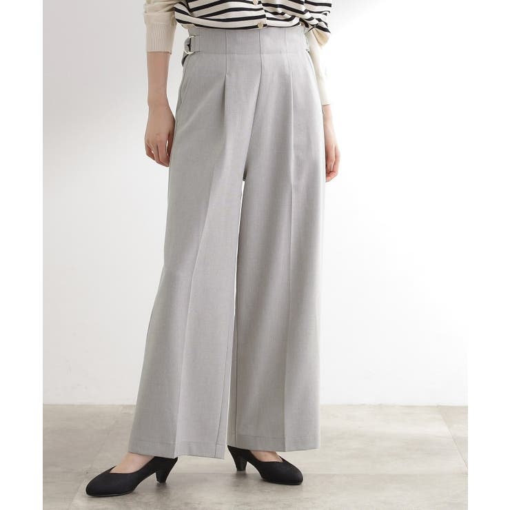 サス付きセンタープレスワイドパンツ | grove | 詳細画像2 