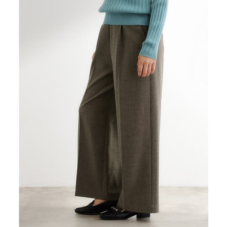 サス付きセンタープレスワイドパンツ | grove | 詳細画像18 