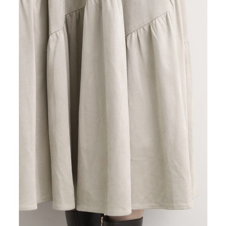 【石川梨花さん着用】スエードライク マキシティアードスカート | grove | 詳細画像20 