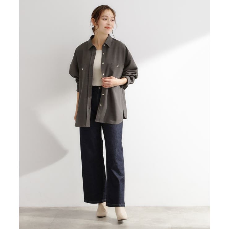 【カセット服/選べる着丈】洗濯機で洗えるオーバーシャツ | grove | 詳細画像6 