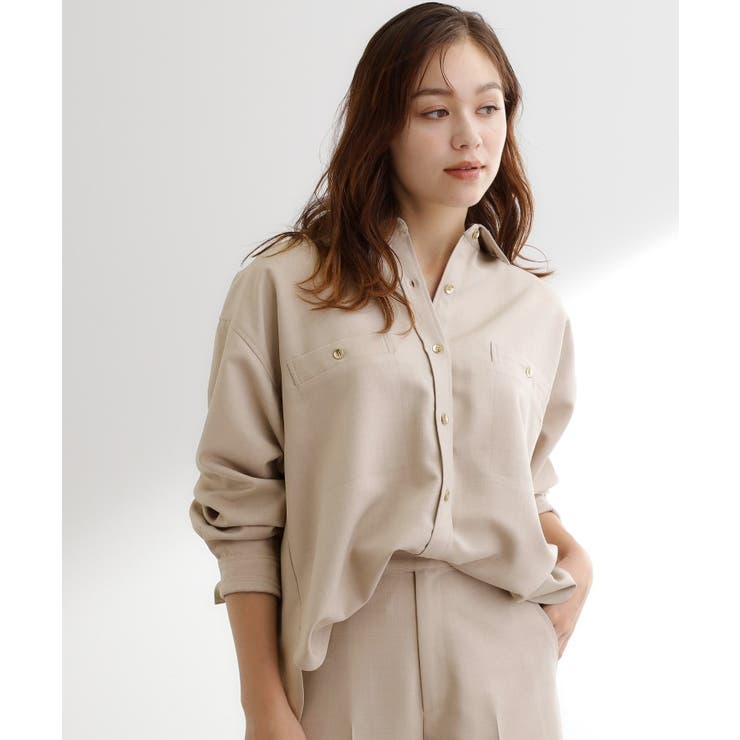 【カセット服/選べる着丈】洗濯機で洗えるオーバーシャツ | grove | 詳細画像13 