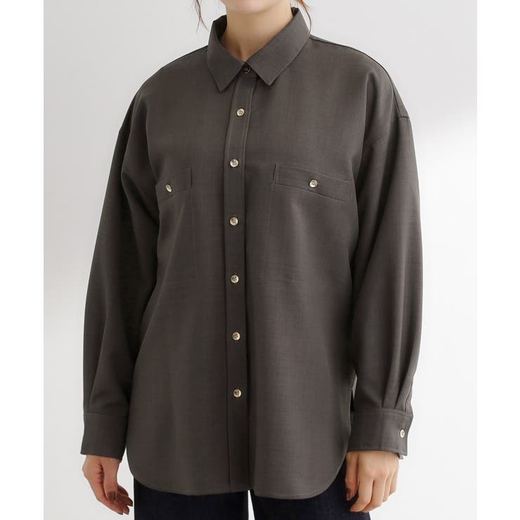 【カセット服/選べる着丈】洗濯機で洗えるオーバーシャツ | grove | 詳細画像19 