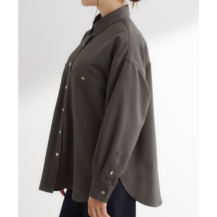 【カセット服/選べる着丈】洗濯機で洗えるオーバーシャツ | grove | 詳細画像20 