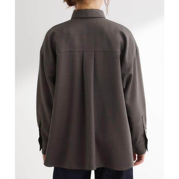 【カセット服/選べる着丈】洗濯機で洗えるオーバーシャツ | grove | 詳細画像21 