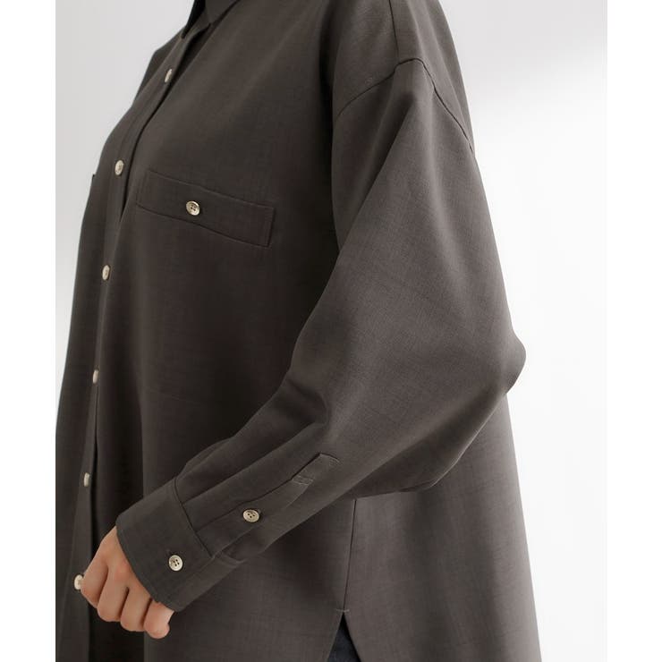 【カセット服/選べる着丈】洗濯機で洗えるオーバーシャツ | grove | 詳細画像23 