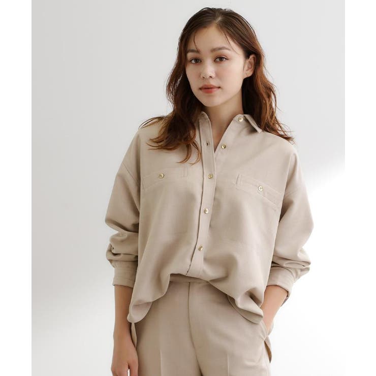 【カセット服/選べる着丈】洗濯機で洗えるオーバーシャツ | grove | 詳細画像10 