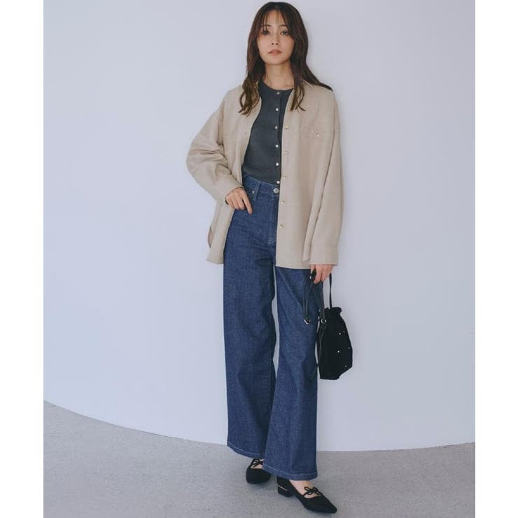 【カセット服/選べる着丈】洗濯機で洗えるオーバーシャツ | grove | 詳細画像9 