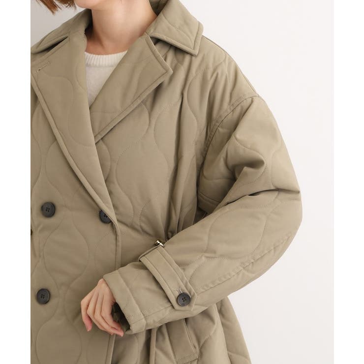 キルティングPコートジャケット | grove | 詳細画像18 