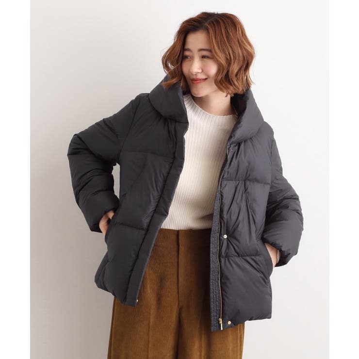 ブラック(019) | 【名品アウター／800FP・多機能】つつまれダウンショート | grove