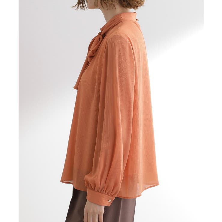 シアーストライプボウタイブラウス | grove | 詳細画像14 