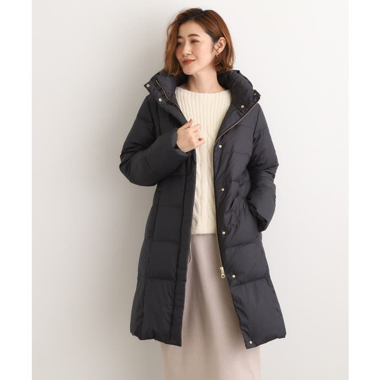 ブラック(019) | 【名品アウター/800FP・多機能】つつまれダウンロング | grove