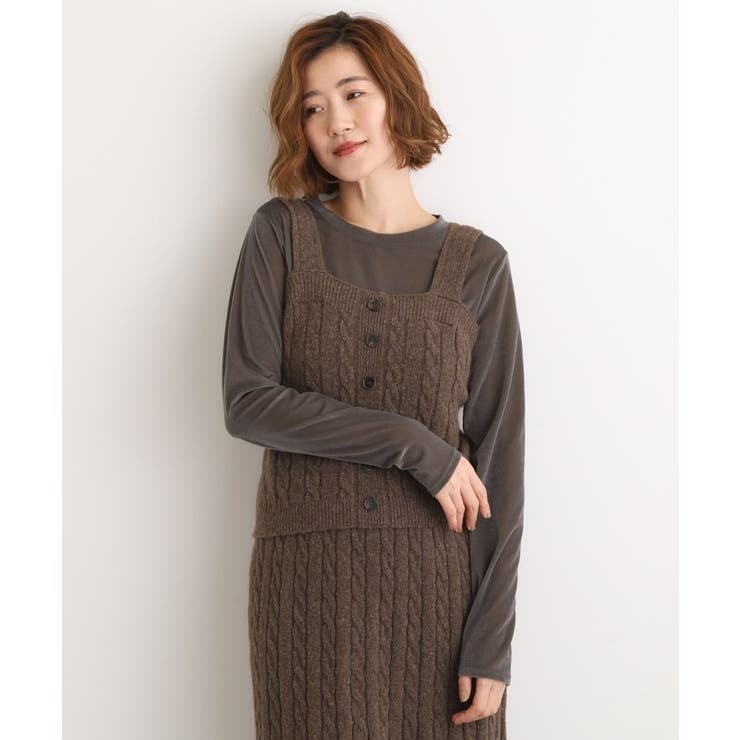 【SETITEM】ケーブルニットビスチェ | grove | 詳細画像11 