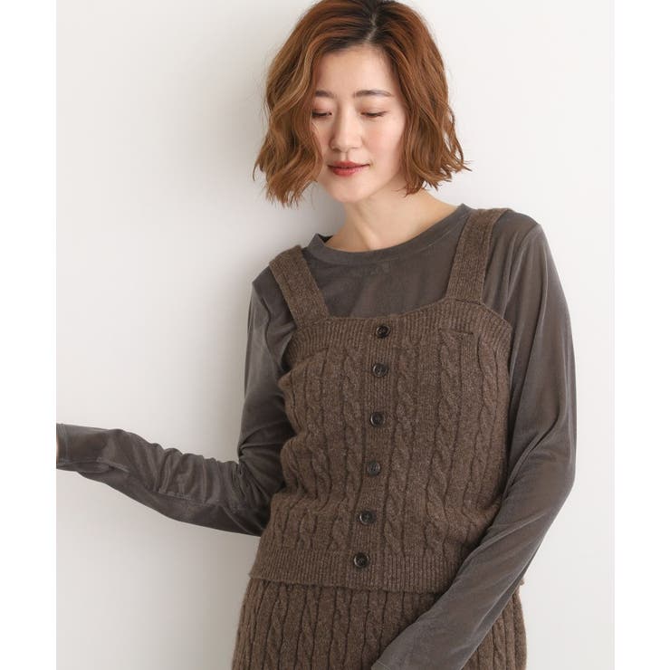 【SETITEM】ケーブルニットビスチェ | grove | 詳細画像12 