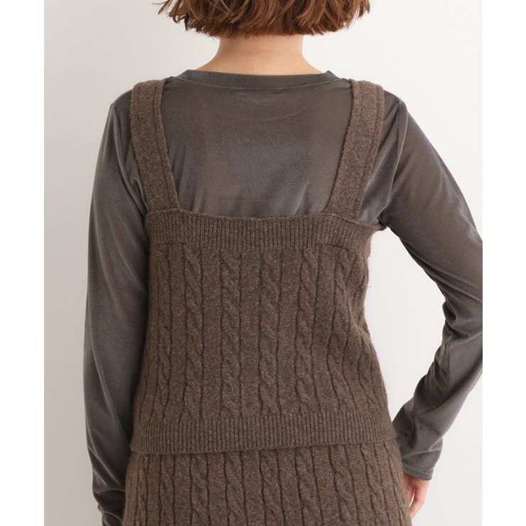 【SETITEM】ケーブルニットビスチェ | grove | 詳細画像19 