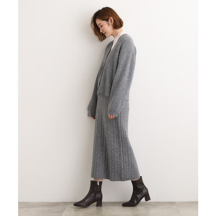 【SETITEM】ケーブルニットスカート | grove | 詳細画像9 