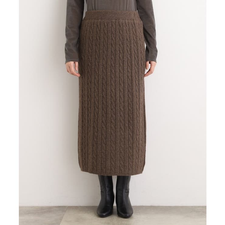 【SETITEM】ケーブルニットスカート | grove | 詳細画像15 