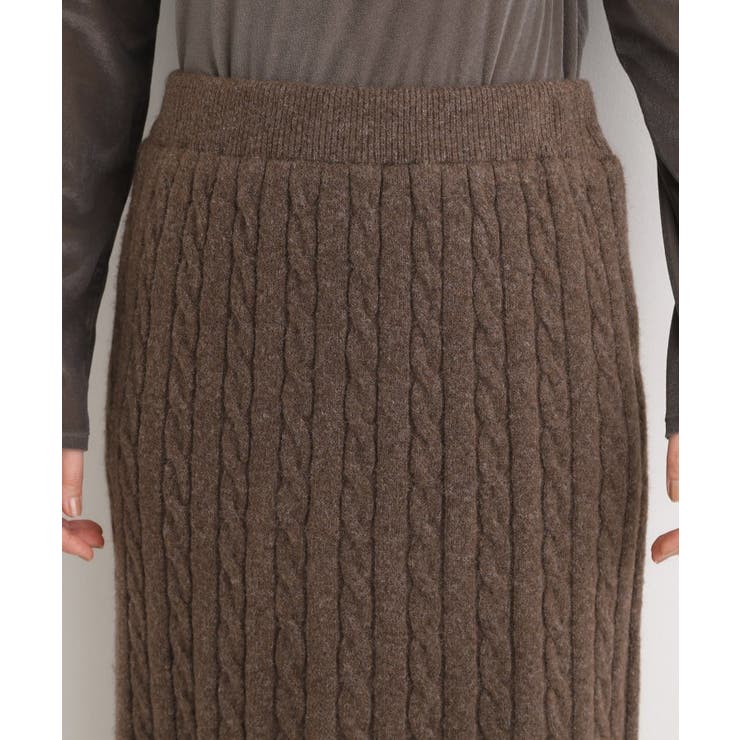 【SETITEM】ケーブルニットスカート | grove | 詳細画像18 