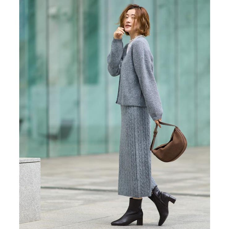 【SETITEM】ケーブルニットスカート | grove | 詳細画像6 