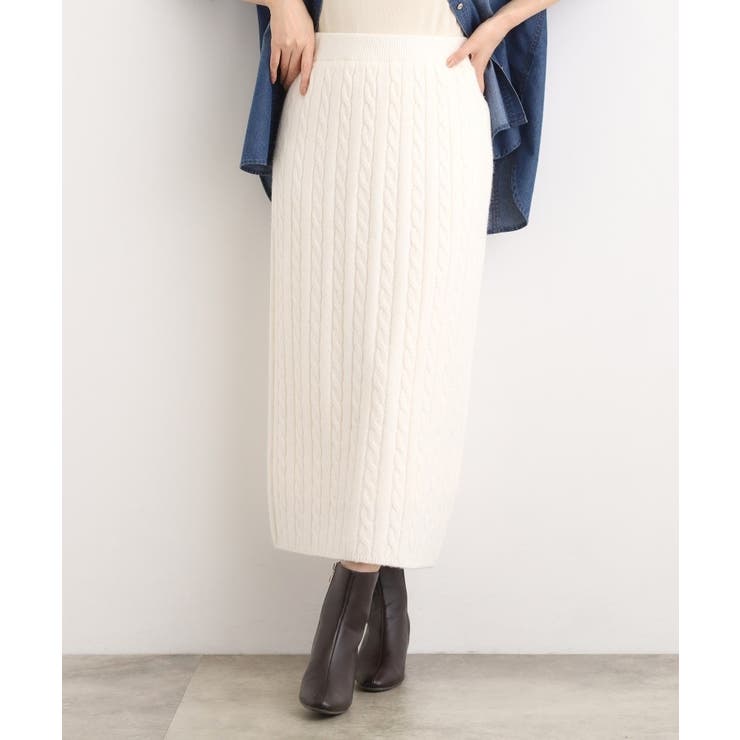 オフ(003) | 【SETITEM】ケーブルニットスカート | grove