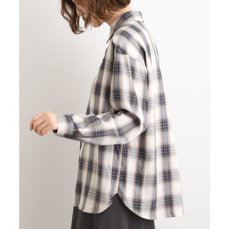 今の季節にちょうどいい オンブレーチェックシャツ | grove | 詳細画像12 