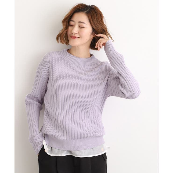 【石川梨華さん着用】ミニケーブルニット【毛玉軽減／洗える】 | grove | 詳細画像22 