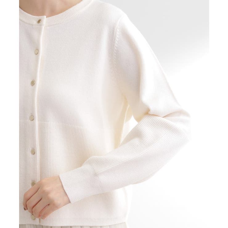 【毛玉軽減／洗える】編地切替カーディガン | grove | 詳細画像26 