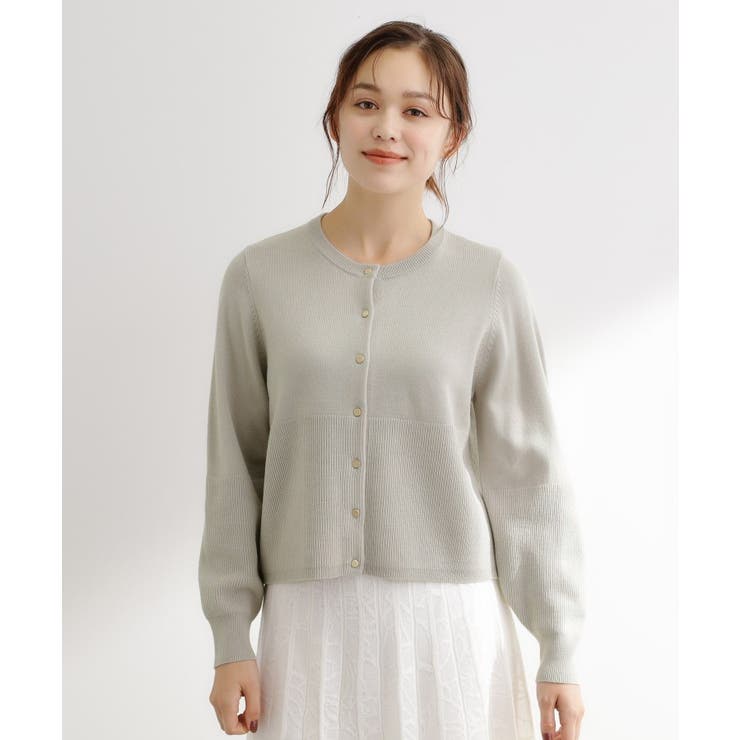 【毛玉軽減／洗える】編地切替カーディガン | grove | 詳細画像5 