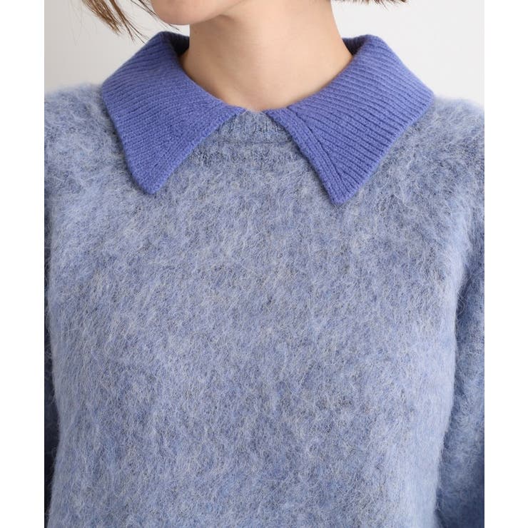 異素材ビッグカラーニット | grove | 詳細画像20 