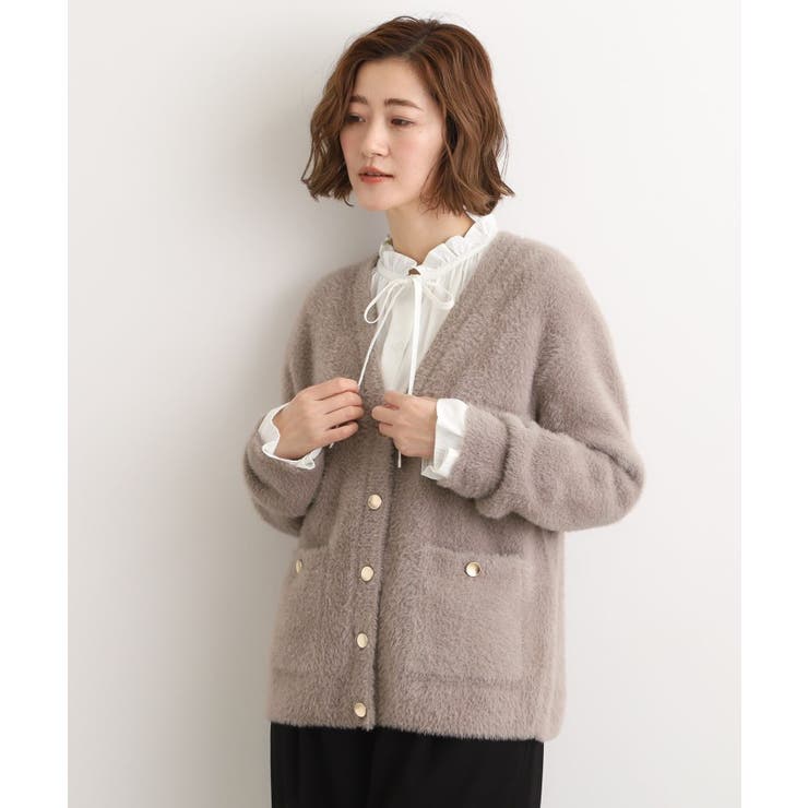 【石川梨華さん着用】軽やかフェザーで魅せる、クラシカルな主役カーディガン | grove | 詳細画像7 